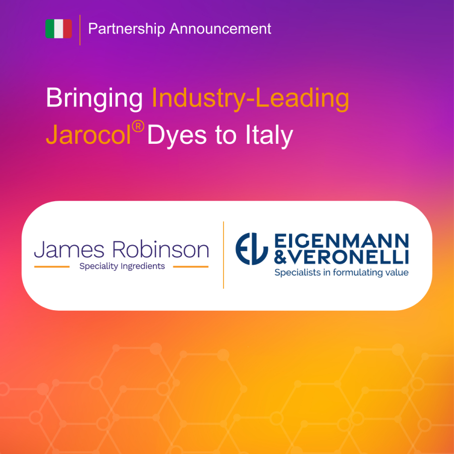 James Robinson Speciality Ingredients and Eigenmann & Veronelli Partner to bring Industry leading Jarocol® Hair Dyes to Italy